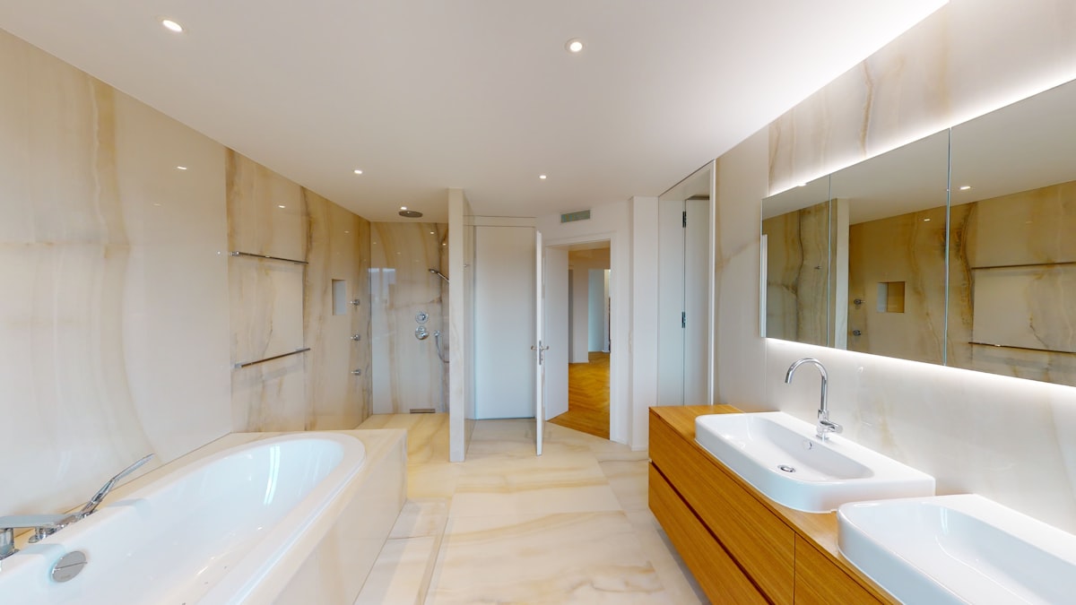 Spotless bathroom after a Brandco clean
